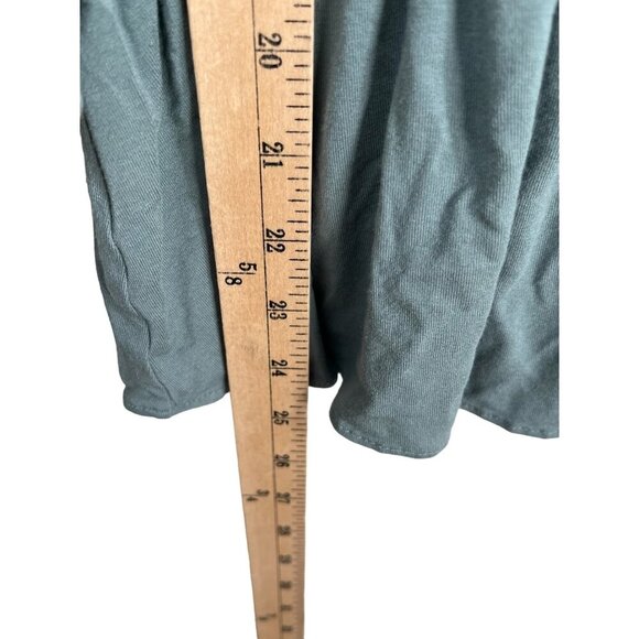 Lauren Ralph Lauren faux wrap peplum blouse sage green sz L - Picture 5 of 9